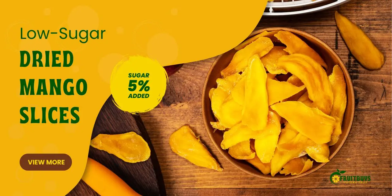 FruitBuys Vietnam Low Sugar Dried Mango Slices