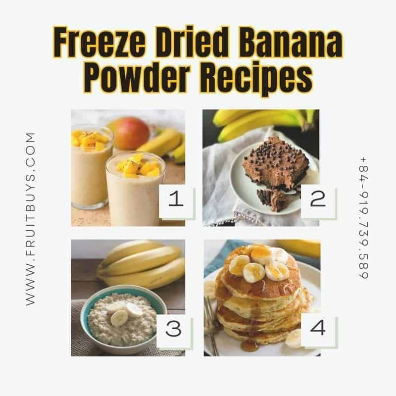 FruitBuys Vietnam Freeze Dried Banana Powder Recipes 231021