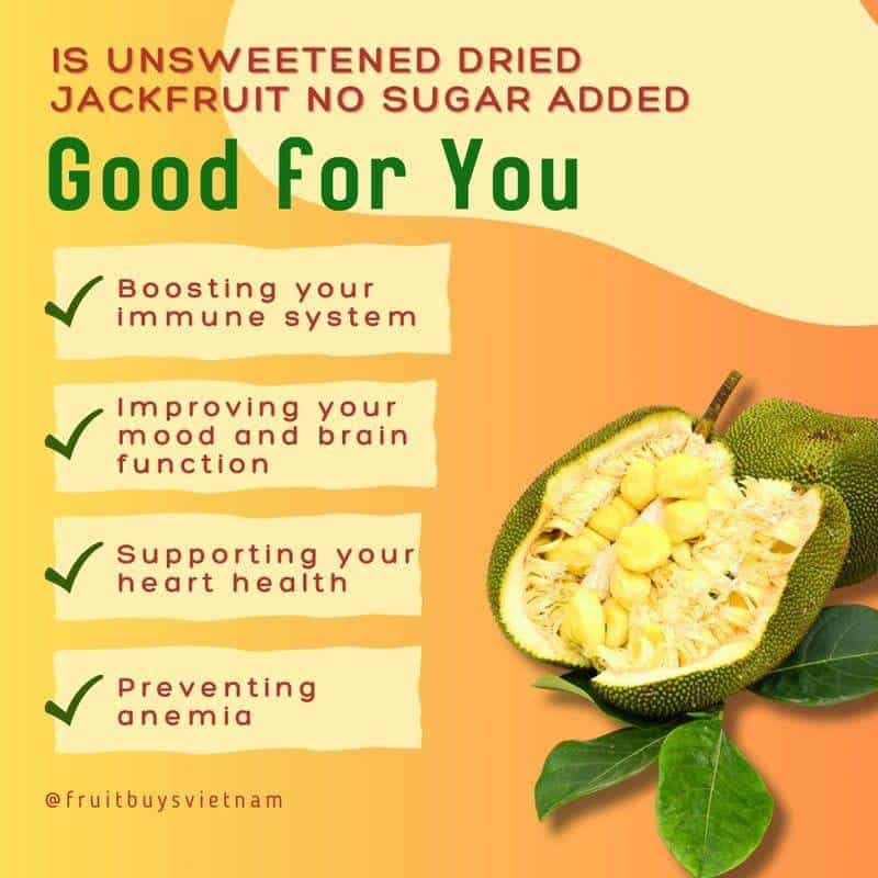 FruitBuys Vietnam  Is Unsweetened Dried Jackfruit No Sugar Added Good For You 23109