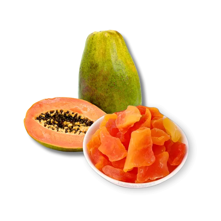 FruitBuys Vietnam   231221 Sweetened Dried Papaya Fruit Low Sugar