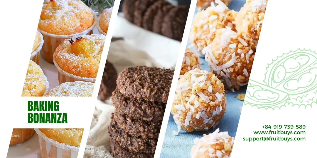 FruitBuys Vietnam Baking Bonanza_ Durian Delight Muffins, Tropical Crumble Bliss, Paleo Power Cookies 231223