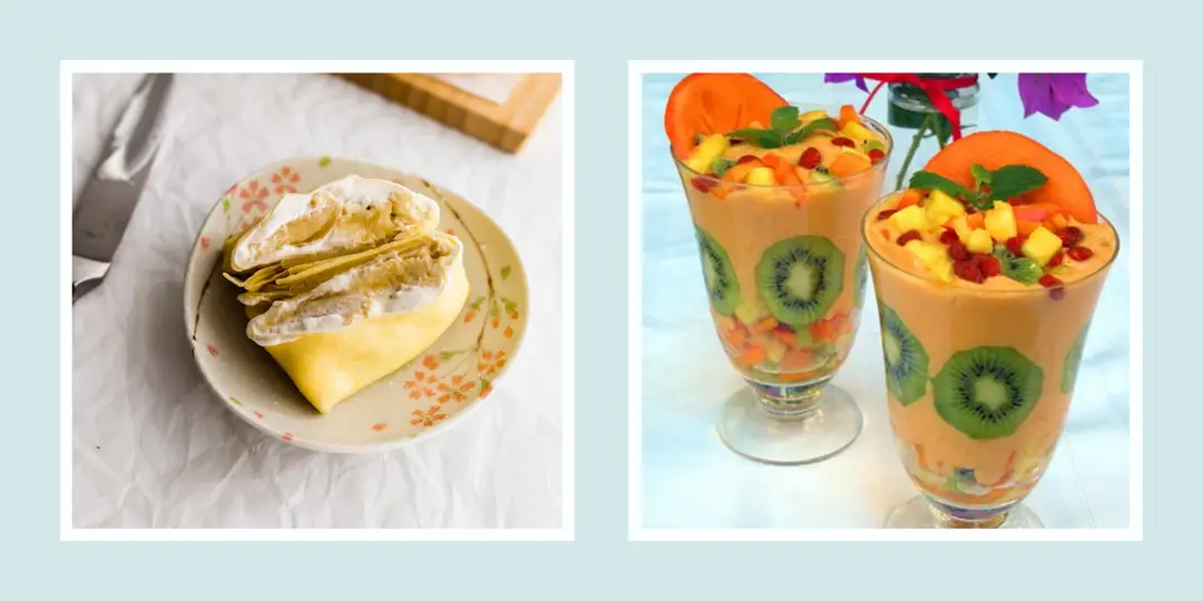 FruitBuys Vietnam Beyond Breakfast_ Durian Pancakes With A Kick, Durian Yogurt Parfait Perfection 231223