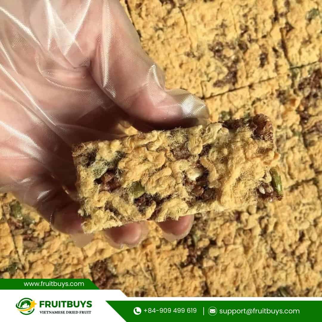 FruitBuys Vietnam Brown Rice Energy Bar With Nuts And Pork Floss (6) FruitBuys Vietnam Brown Rice Energy Bar With Nuts And Pork Floss (6)