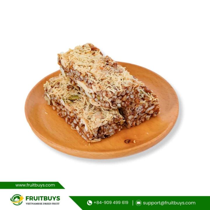 FruitBuys Vietnam Brown Rice Energy Bar With Nuts And Pork Floss FruitBuys Vietnam Brown Rice Energy Bar With Nuts And Pork Floss