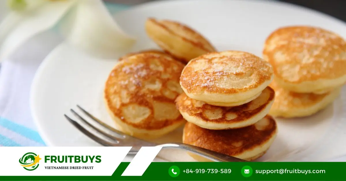 fruitbuys vietnam cantaloupe powder infused pancakes FruitBuys Vietnam Cantaloupe Powder Infused Pancakes