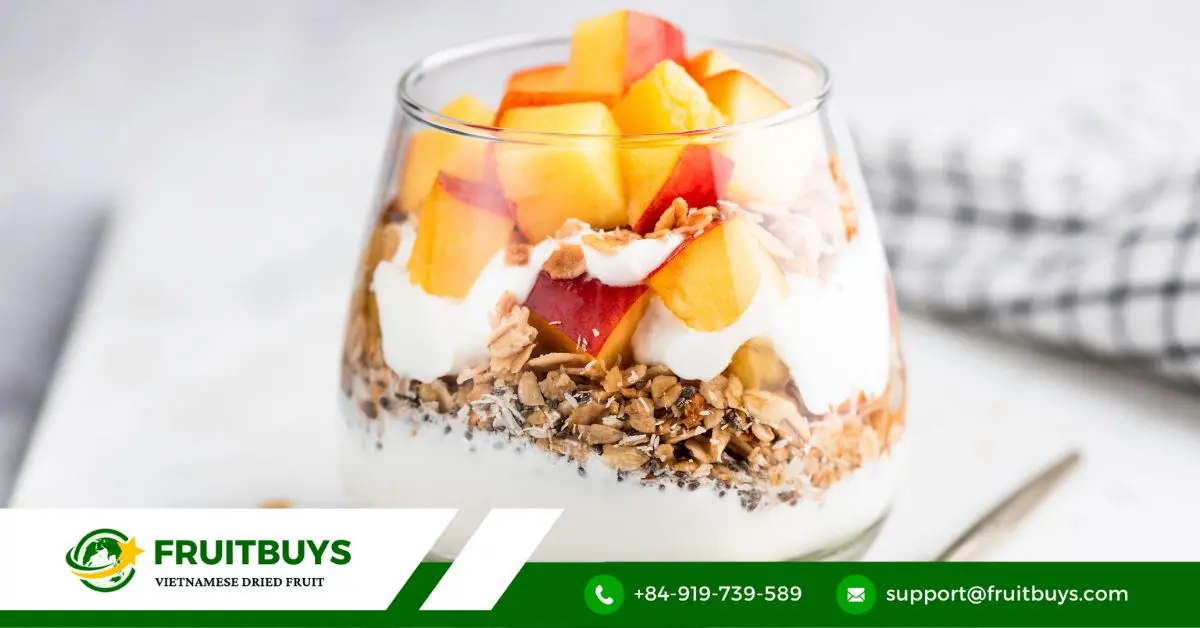 fruitbuys vietnam cantaloupe powder infused yogurt parfait FruitBuys Vietnam Cantaloupe Powder Infused Yogurt Parfait