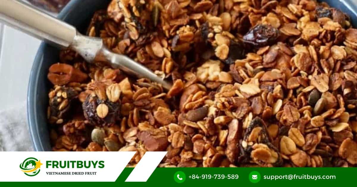 fruitbuys vietnam cashew and honey granola FruitBuys Vietnam Cashew And Honey Granola