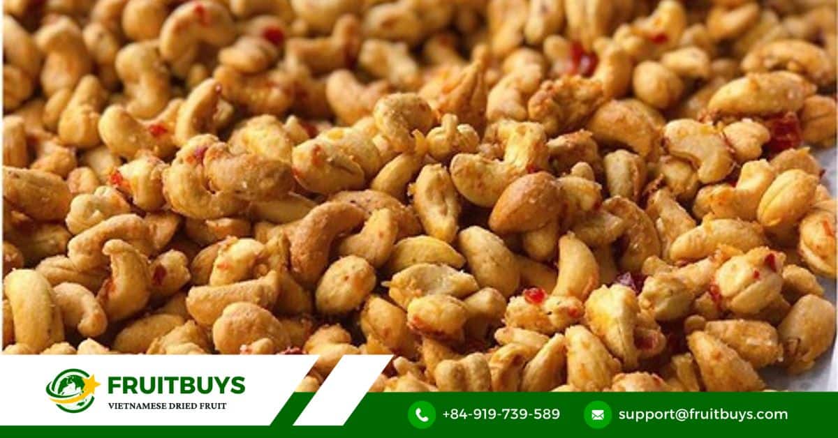 fruitbuys vietnam chili garlic roasted cashew nuts spicy snacks FruitBuys Vietnam Chili Garlic Roasted Cashew Nuts (Spicy Snacks)
