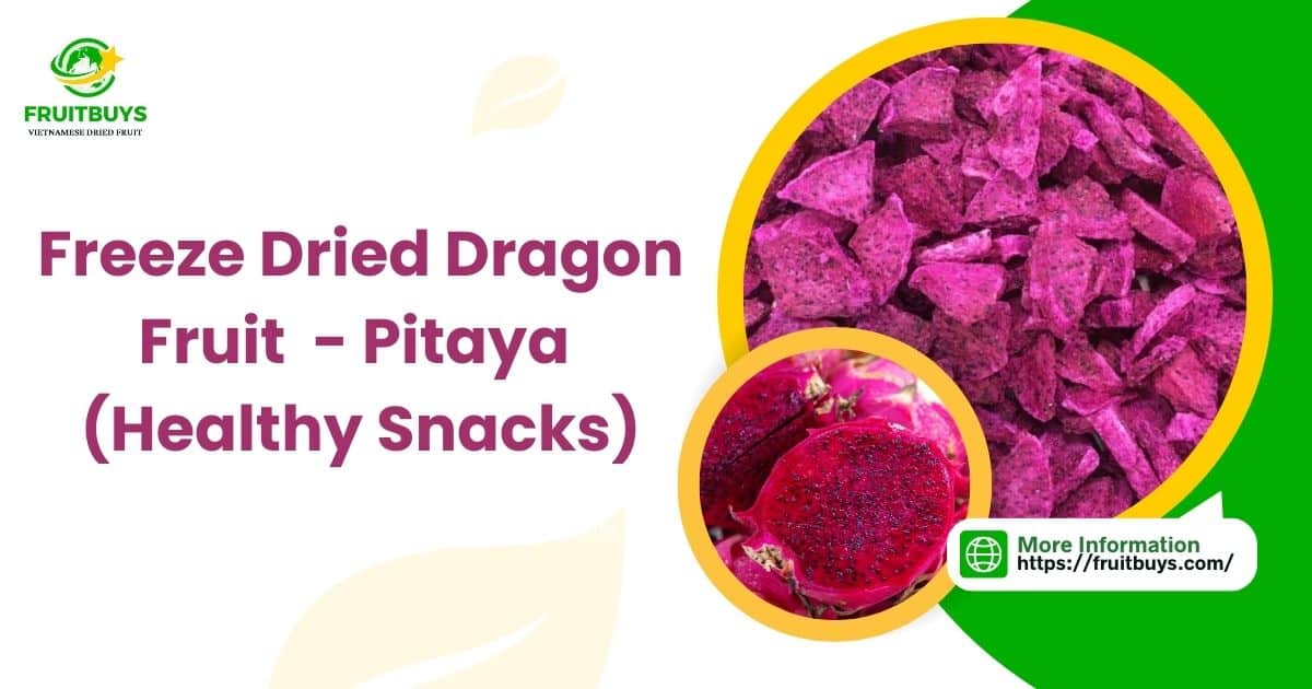fruitbuys vietnam freeze dried dragon fruit pitaya healthy snacks FruitBuys Vietnam Freeze Dried Dragon Fruit Pitaya (Healthy Snacks)