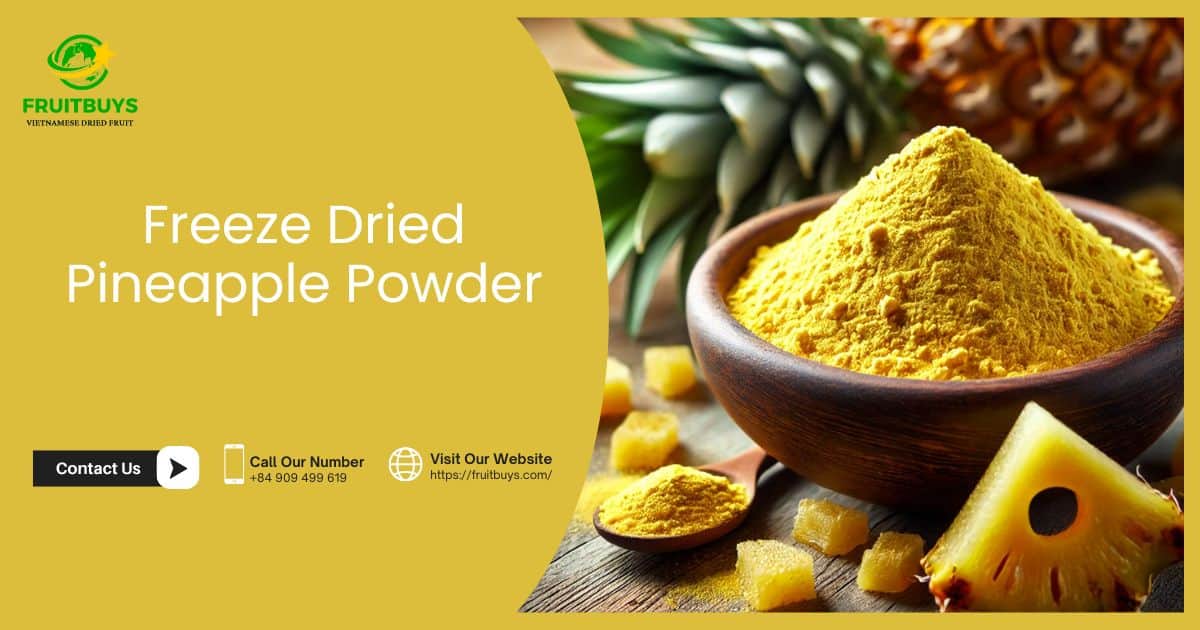 fruitbuys vietnam freeze dried pineapple powder 1 FruitBuys Vietnam Freeze Dried Pineapple Powder (1)