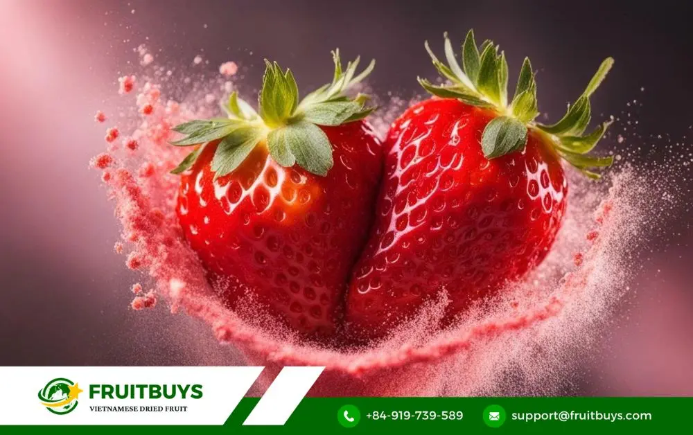 fruitbuys vietnam freeze dried strawberry powder fd FruitBuys Vietnam Freeze Dried Strawberry Powder (FD)