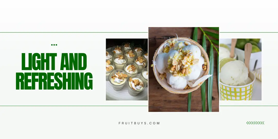 FruitBuys Vietnam Light And Refreshing_ Durian Mousse With Mango Coulis, Durian & Coconut Granita, Durian Sorbet With Lime Zest 231223