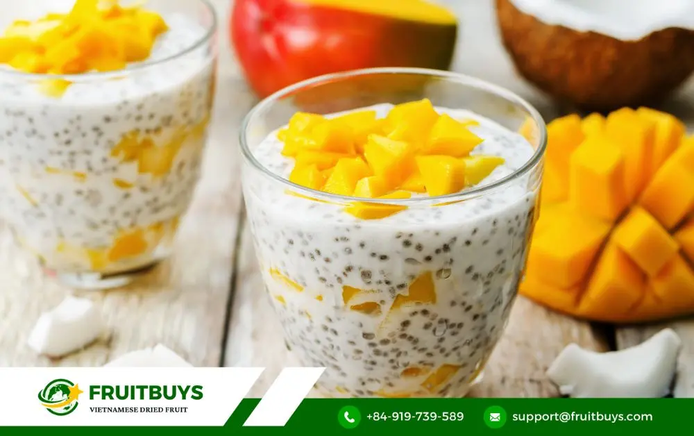 FruitBuys Vietnam Mango Coconut Chia Pudding