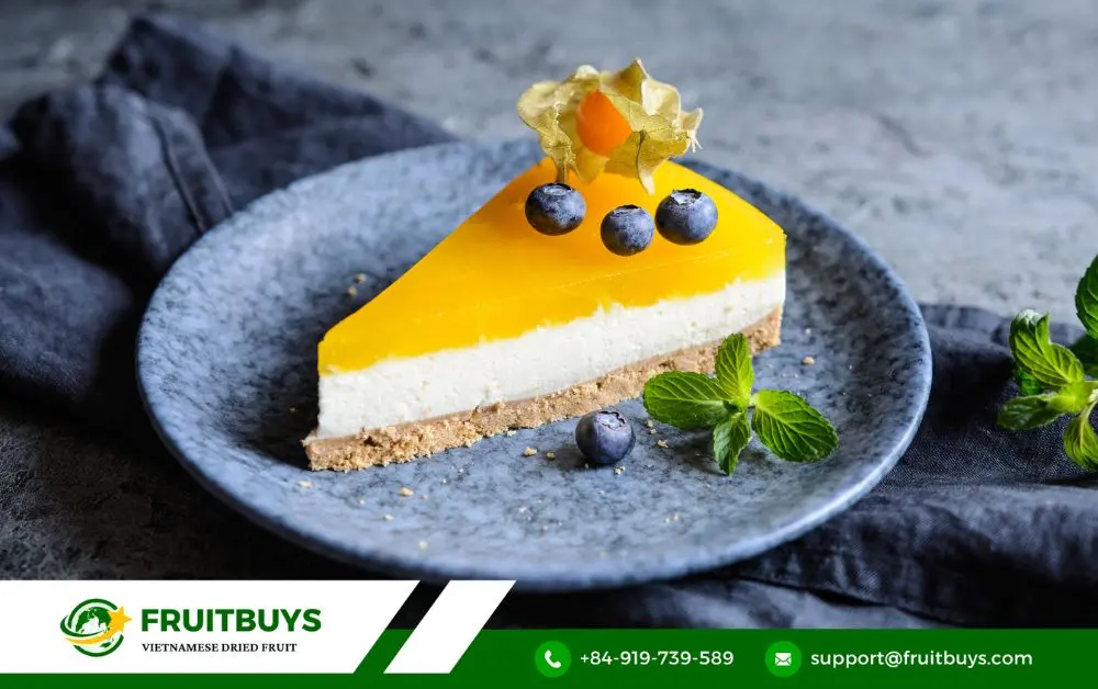 FruitBuys Vietnam Mango Swirl Cheesecake