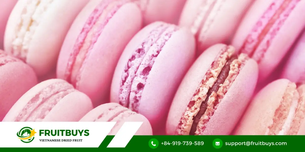 fruitbuys vietnam pink dragon fruit macaron FruitBuys Vietnam Pink Dragon Fruit Macaron
