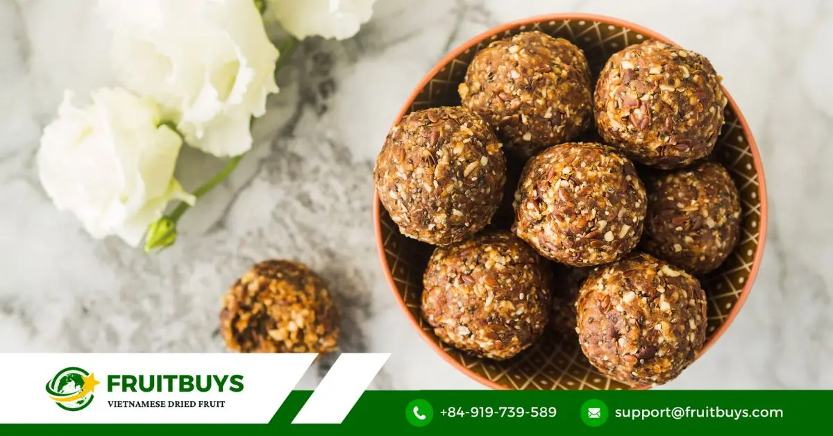 FruitBuys Vietnam Red Grape Powder Energy Balls