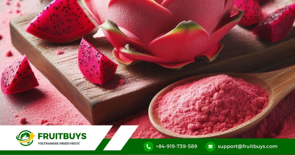 fruitbuys vietnam what is freeze dried dragon fruit powder FruitBuys Vietnam What Is Freeze Dried Dragon Fruit Powder